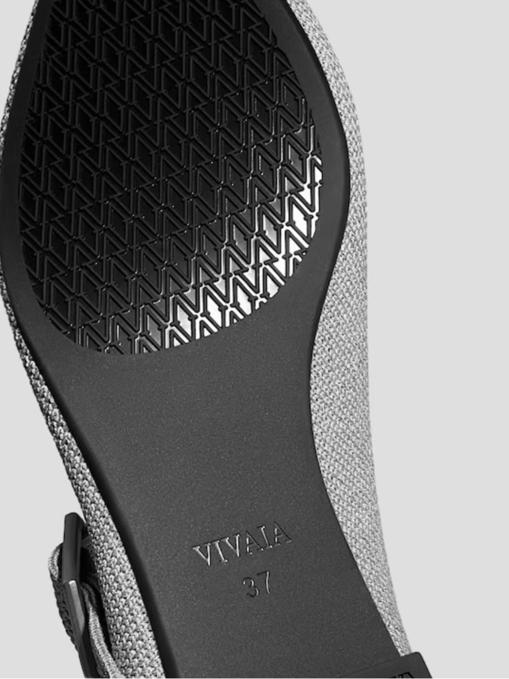 NWOT Grey Knit Mary Jane Flat with Buckle - Picture 5 of 15